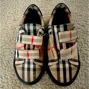 Burberry Mini Markham Check Sneakers